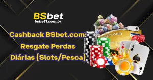 Cashback BSbet.com: Resgate Perdas Diárias (Slots/Pesca)